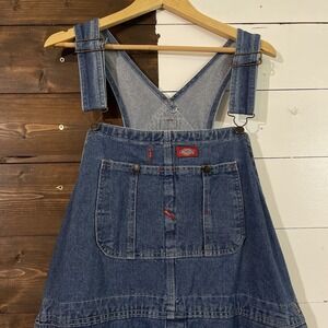 Dickies Overalls Men's Size 44x30 Bibs Indigo Blue Carpenter Denim Jeans